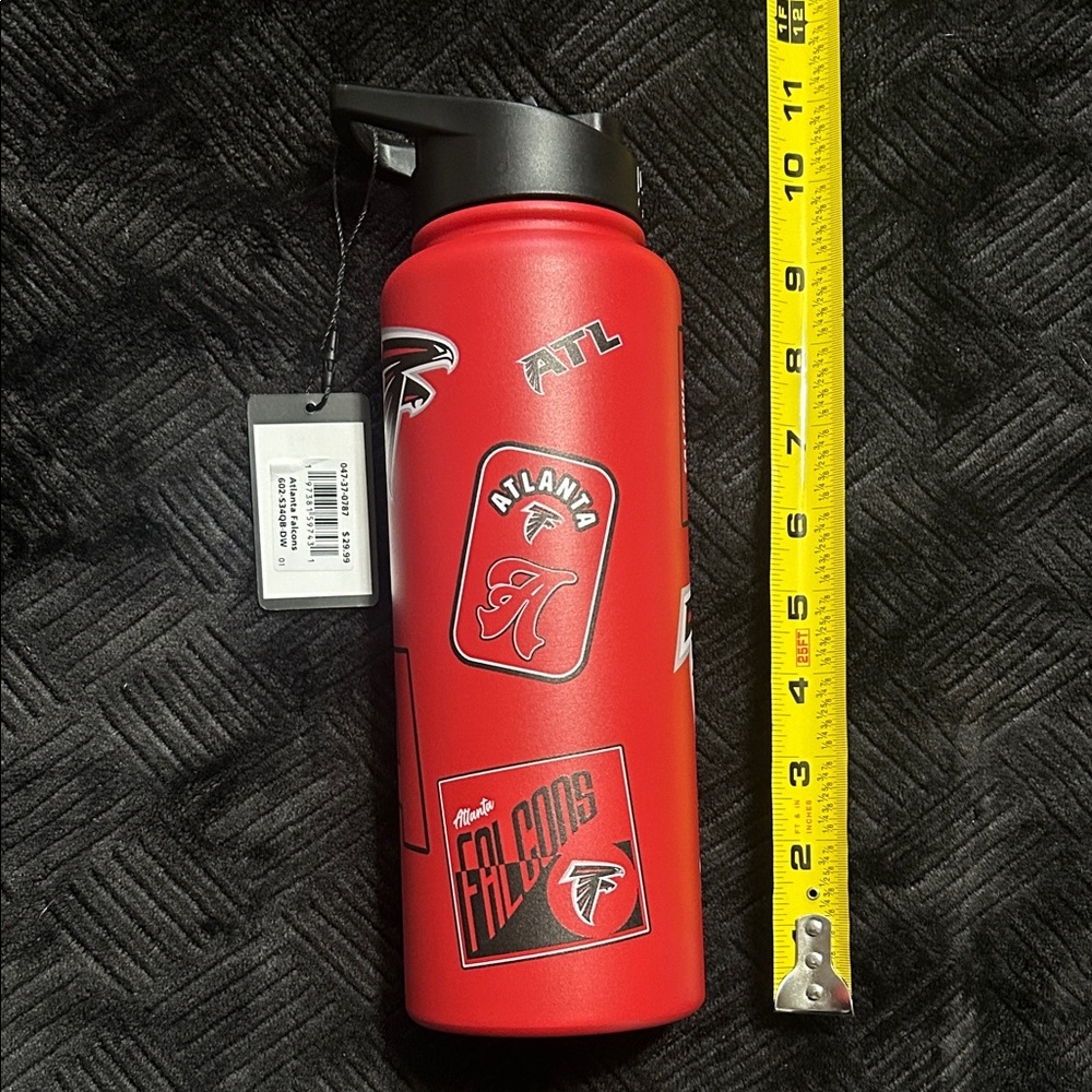 New* Atlanta Falcons 34oz Stainless Steel water bottle